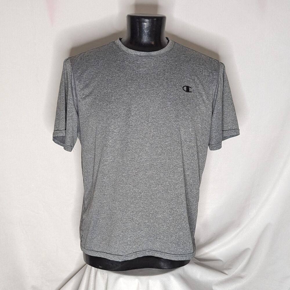 Champion Men's Athletic T-Shirt Moisture Wicking Large Gray